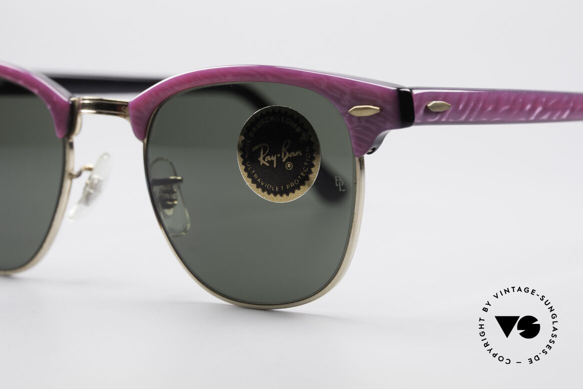 Ray Ban Clubmaster Bausch & Lomb USA Shades, ladies version with "electric raspberry" coloring, Made for Women