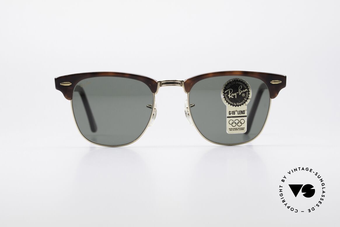 Ray Ban Clubmaster Bausch & Lomb USA Shades, old original 90's sunglasses by RAY-BAN, USA, Made for Men