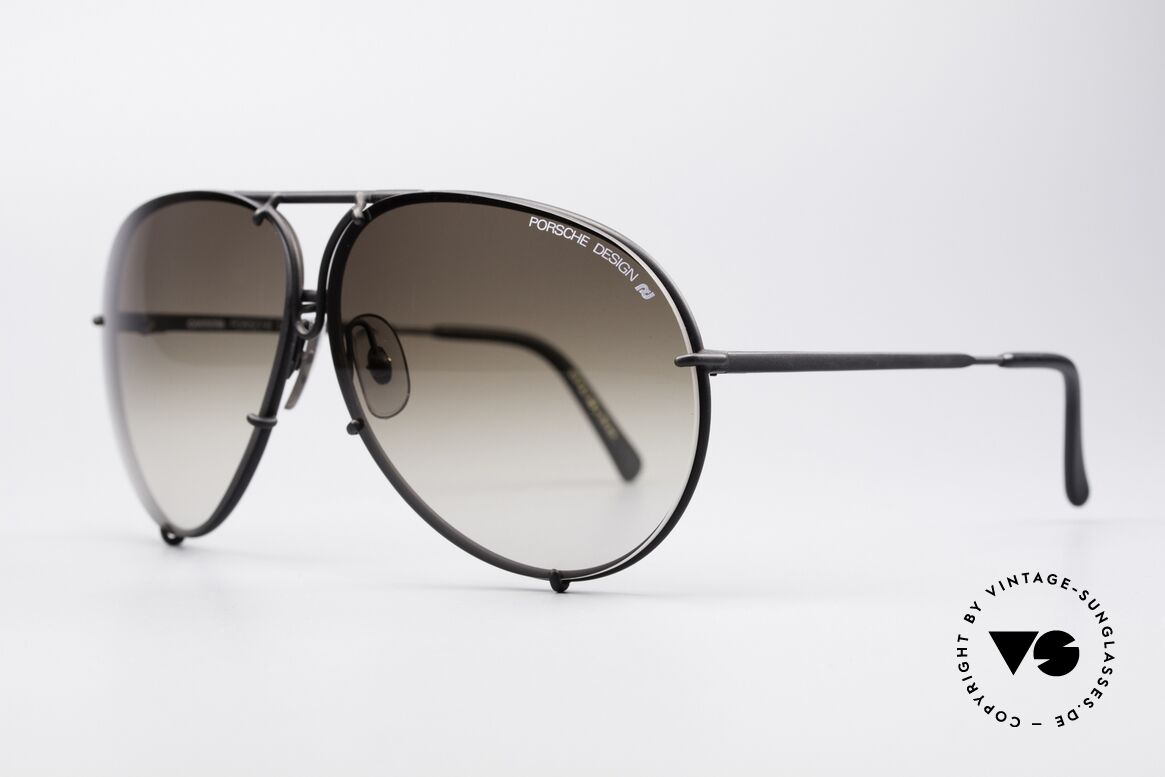 Porsche 5621 Large Old 80's Aviator Shades, the legend with interchangeable lenses - true vintage, Made for Men