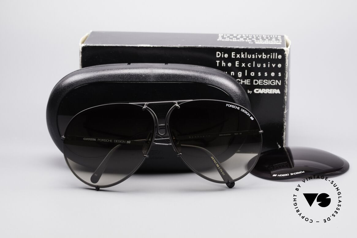 Porsche 5621 Large Old 80's Aviator Shades, 2nd hand but in mint condition with original packing, Made for Men