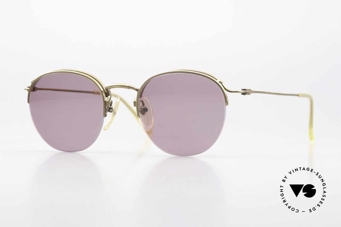 Jean Paul Gaultier 55-1172 Half Rimless Sunglasses, noble Jean Paul GAULTIER 90's designer shades, Made for Men and Women