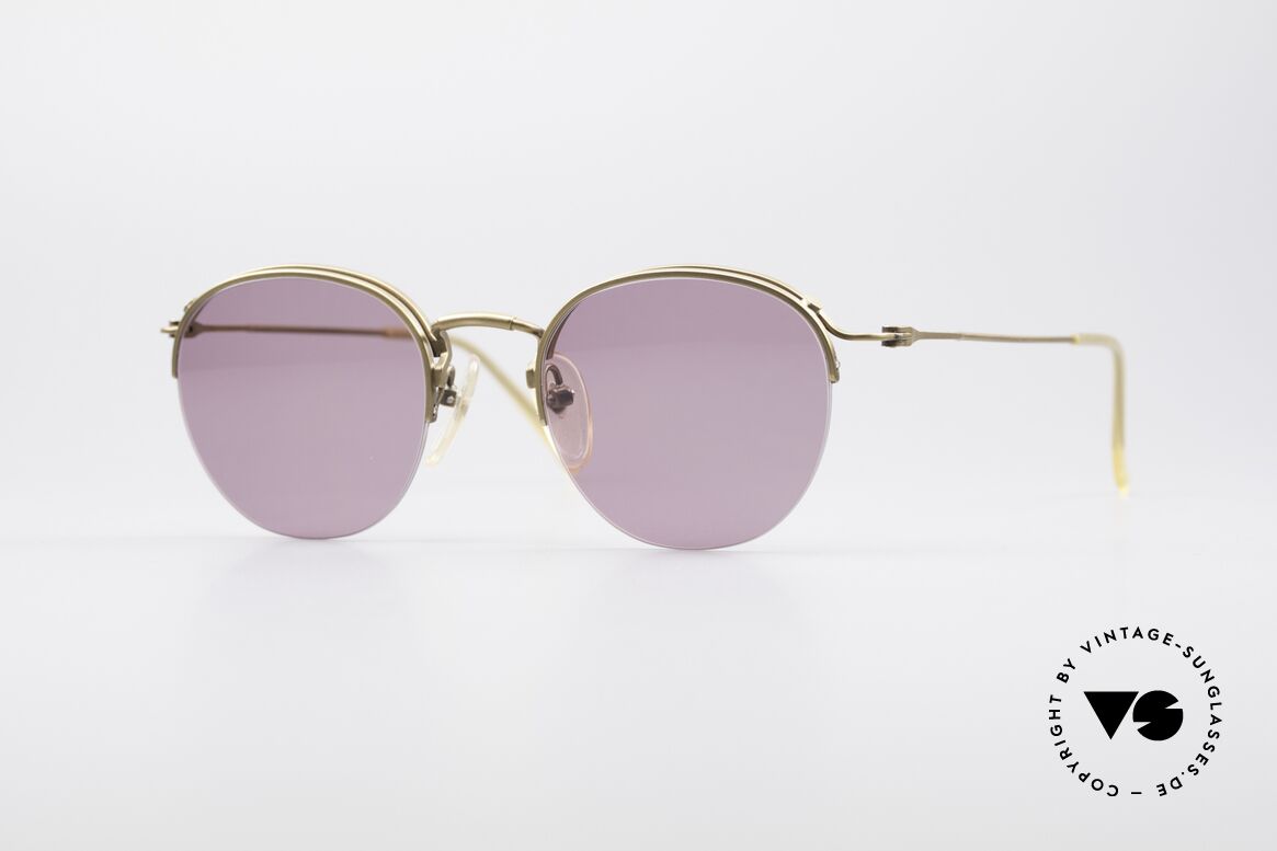 Jean Paul Gaultier 55-1172 Half Rimless Sunglasses, noble Jean Paul GAULTIER 90's designer shades, Made for Men and Women