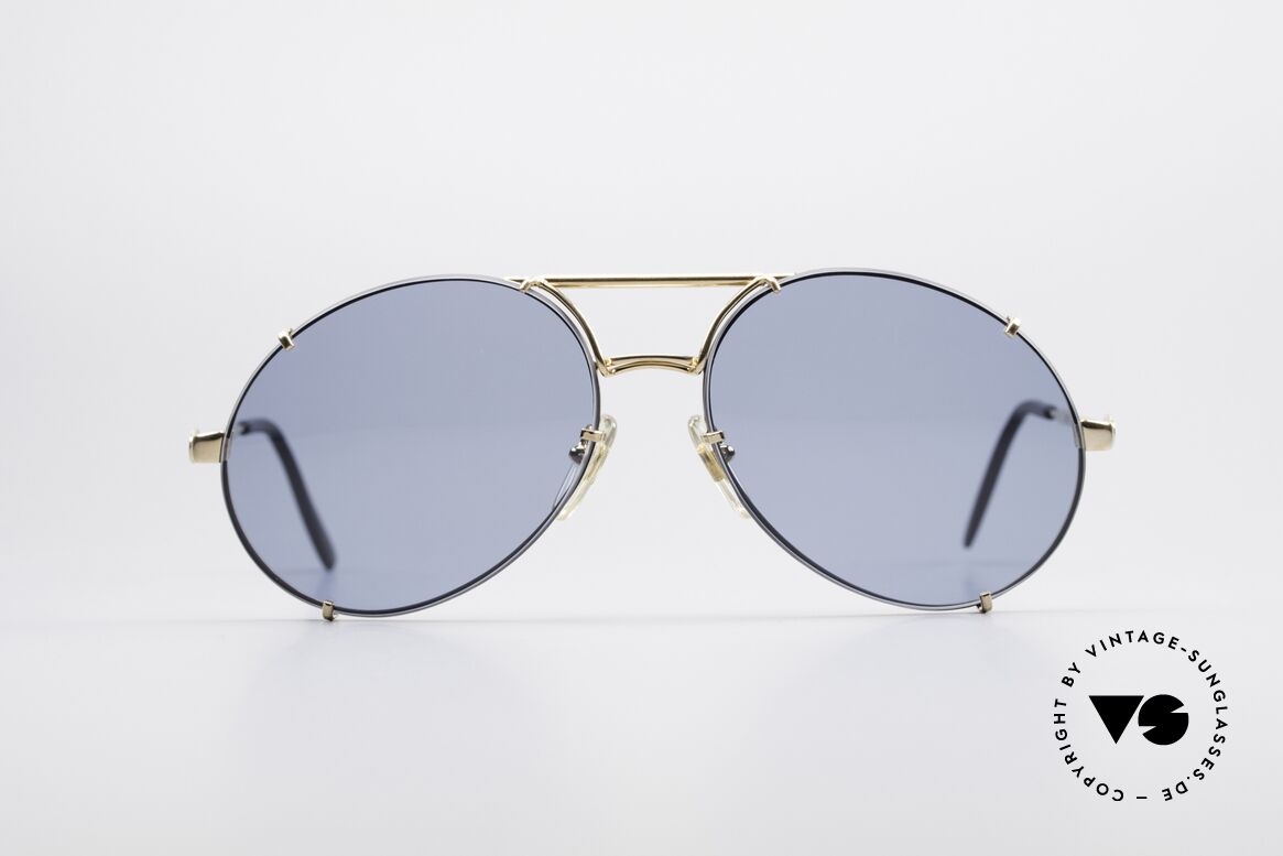 Bugatti 65822 XL Frame With Extra Lenses, high-end and precious vintage BUGATTI sunglasses, Made for Men