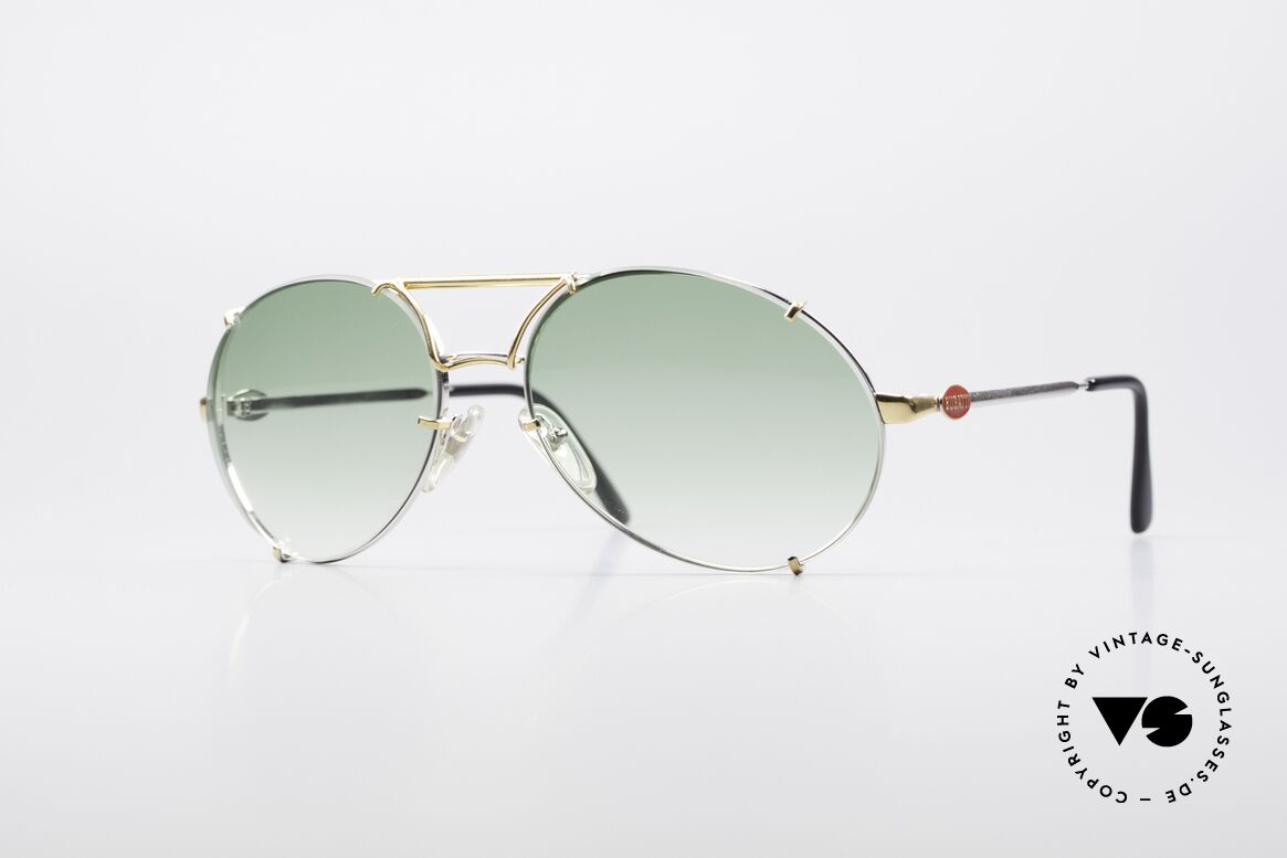 Bugatti 65360 80's Glasses Changeable Lenses, high-end and precious vintage BUGATTI sunglasses, Made for Men