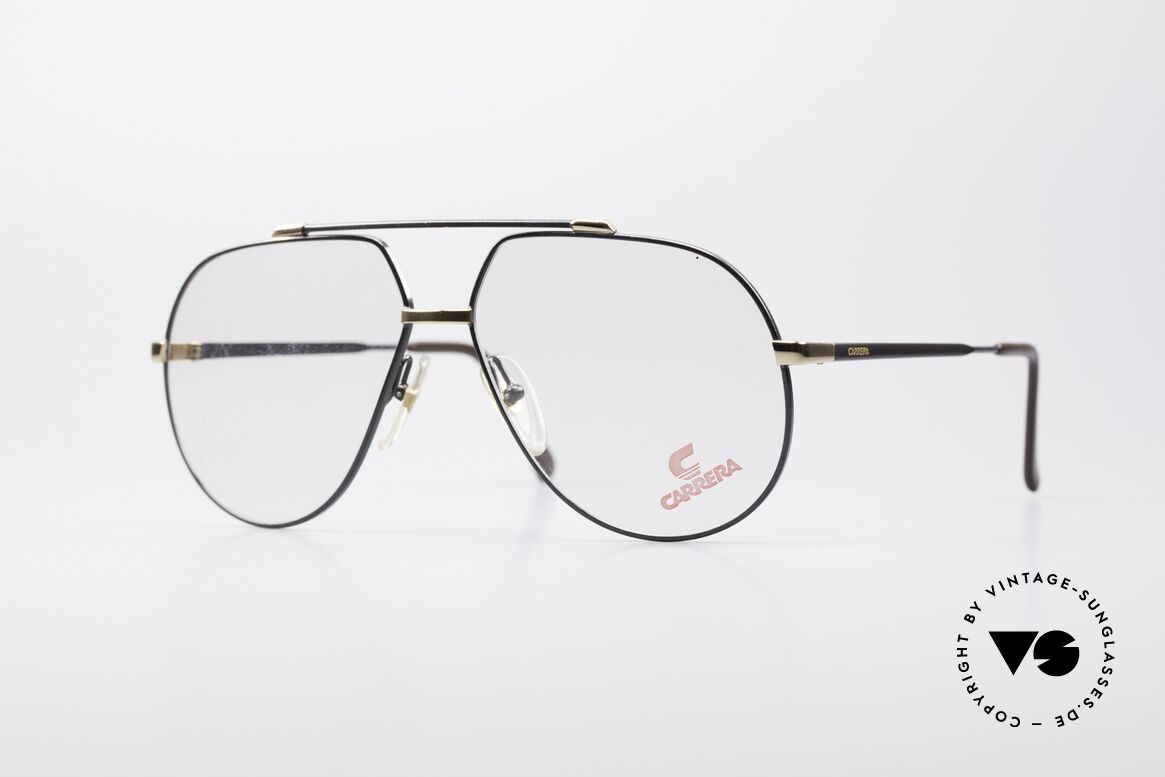 Carrera 5369 Large Vintage Eyeglasses, vintage eyeglasses by CARRERA with double bridge, Made for Men