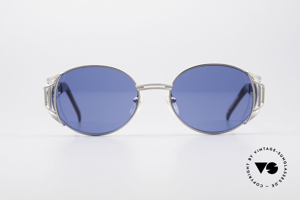 Jean Paul Gaultier 58-6102 Steampunk Sunglasses 90er, titanium-gray JPG designer sunglasses from 1997, Made for Men and Women