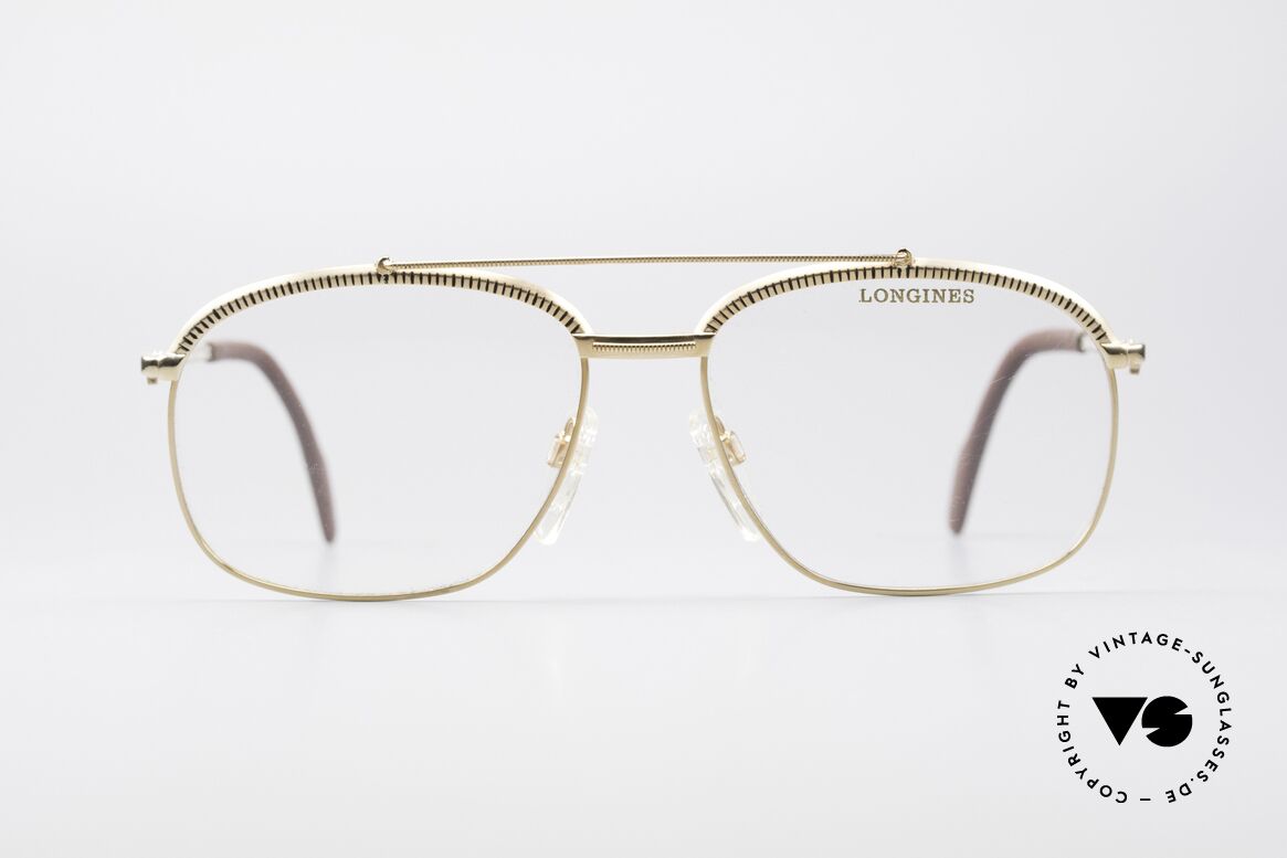 Longines 0172 80's Luxury Eyeglasses, very noble vintage eyeglasses by LONGINES from 1985, Made for Men