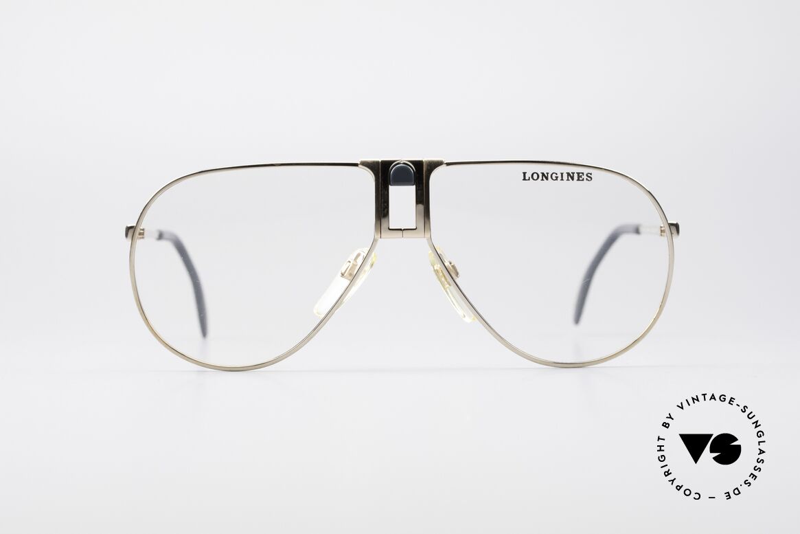Longines 0154 1980's Aviator Eyeglasses, high-end VINTAGE designer eyeglasses by LONGINES, Made for Men