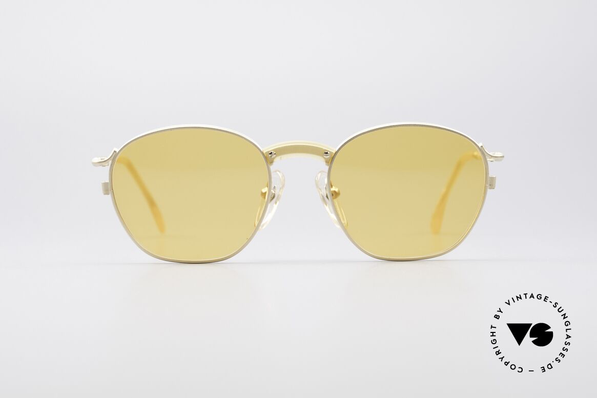 Jean Paul Gaultier 55-1271 Gold Plated Small Frame, vintage designer sunglasses by J.P. Gaultier, Made for Men and Women