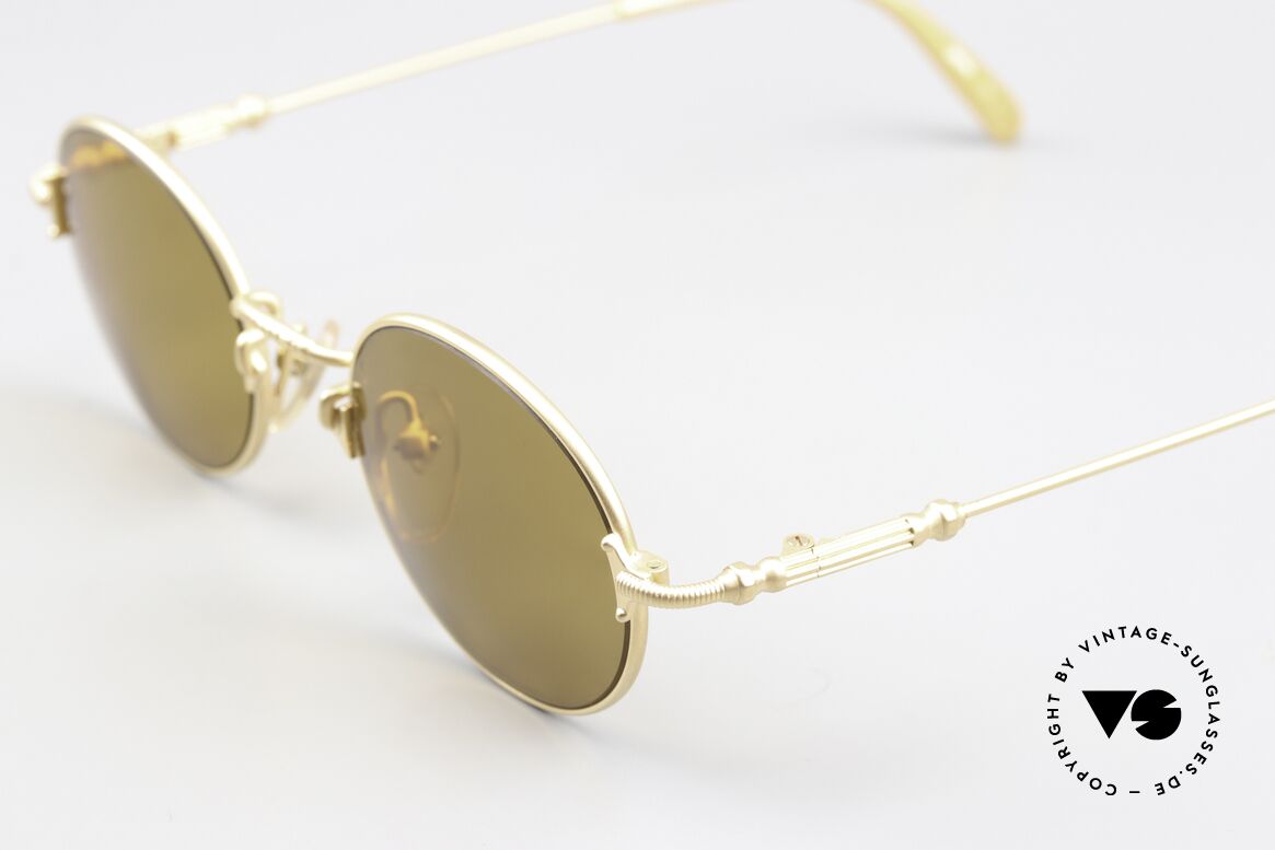 Jean Paul Gaultier 55-6109 Matte Gold And Polarized, real designer piece in TOP quality, (made in Japan), Made for Men and Women