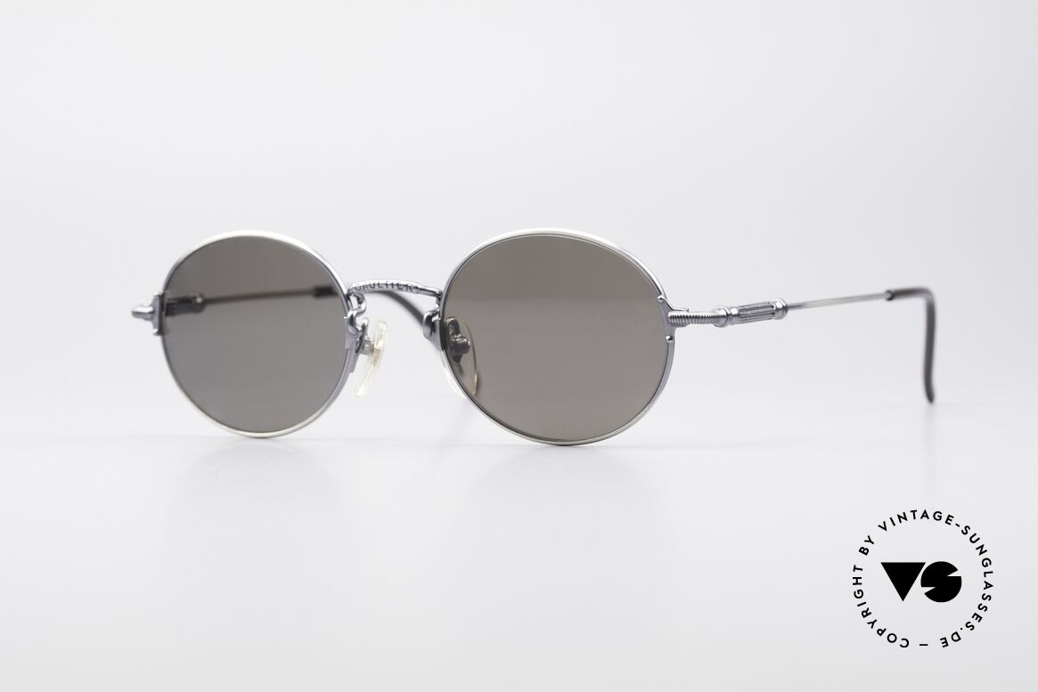 Jean Paul Gaultier 55-6109 Small Polarized Glasses, small round vintage shades by Jean Paul GAULTIER, Made for Men and Women