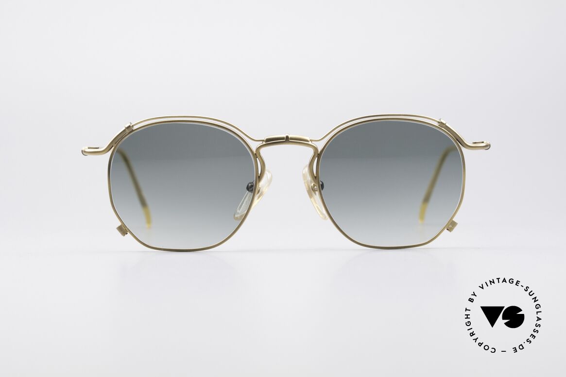 Jean Paul Gaultier 55-2171 90's Vintage Designer Shades, lightweight frame with many fancy design details, Made for Men and Women