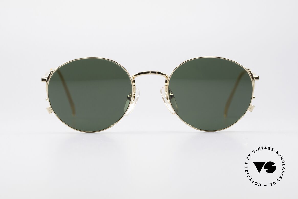 Jean Paul Gaultier 55-3178 Gold Plated JPG Sunglasses, noble Jean Paul GAULTIER 90's designer shades, Made for Men and Women
