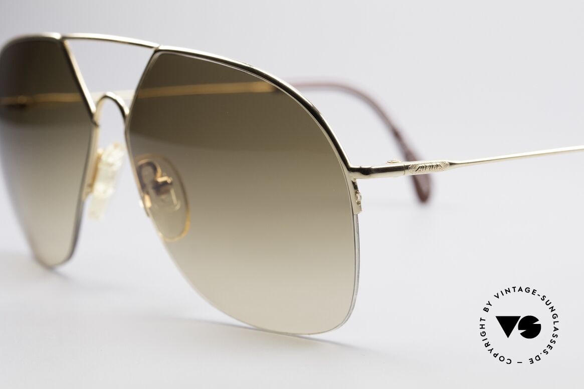 Alpina TR7 Rimless 80's Aviator Frame, half rimless = lightweight & very pleasant to wear, Made for Men