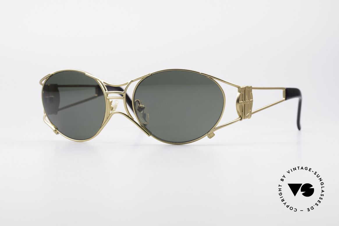 Jean Paul Gaultier 58-6101 90's Steampunk Sunglasses, rare 90's designer sunglasses by Jean Paul GAULTIER, Made for Men and Women