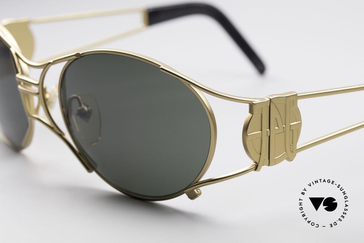 Jean Paul Gaultier 58-6101 90's Steampunk Sunglasses, top-notch craftsmanship, made in JAPAN (100% UV), Made for Men and Women
