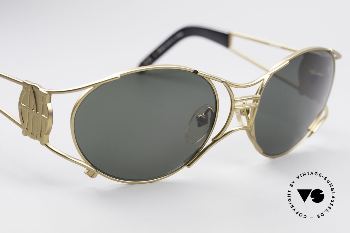 Jean Paul Gaultier 58-6101 90's Steampunk Sunglasses, unworn original (collector's item & true eye-catcher), Made for Men and Women