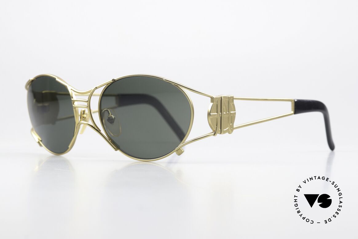 Jean Paul Gaultier 58-6101 90's Steampunk Sunglasses, often called as "steampunk sunglasses" in these days, Made for Men and Women