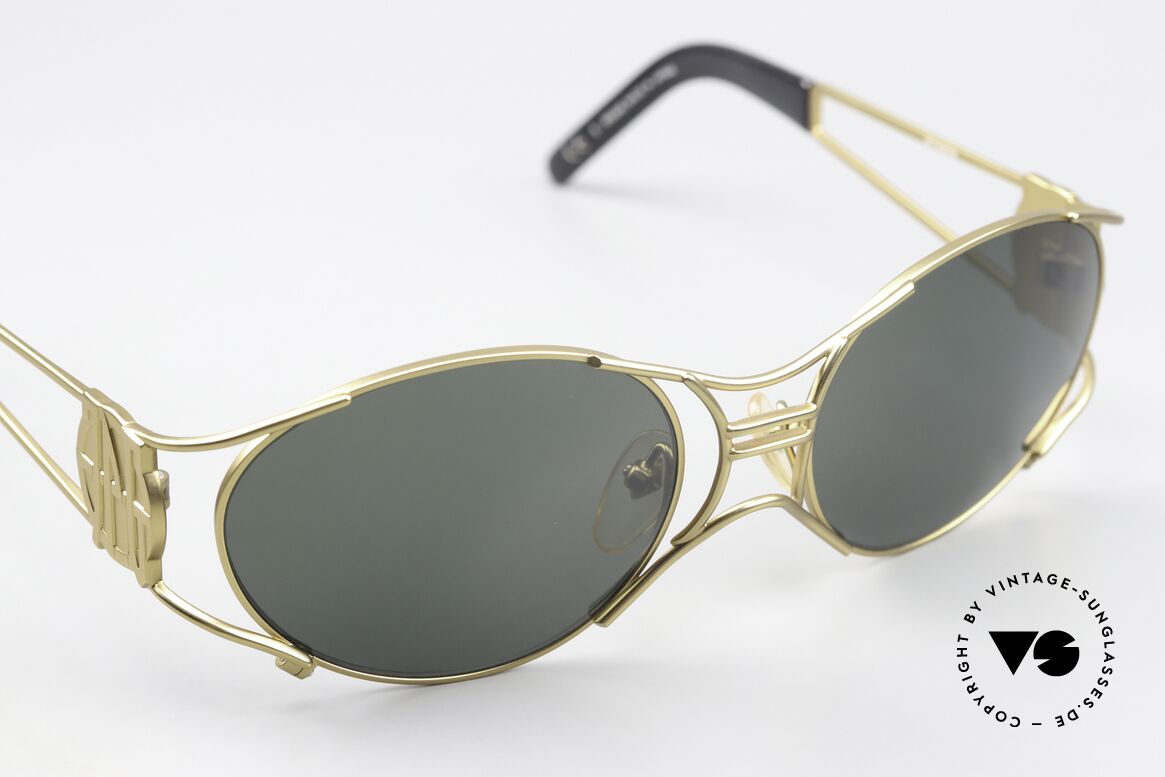 Jean Paul Gaultier 58-6101 90's Steampunk Sunglasses, unworn original (collector's item & true eye-catcher), Made for Men and Women
