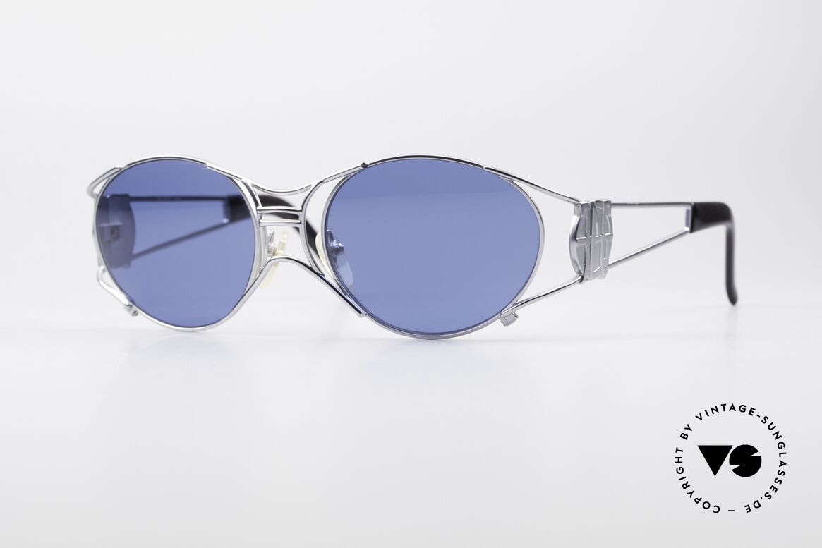 Jean Paul Gaultier 58-6101 JPG Steampunk Sunglasses, rare 90's designer sunglasses by Jean Paul GAULTIER, Made for Men and Women