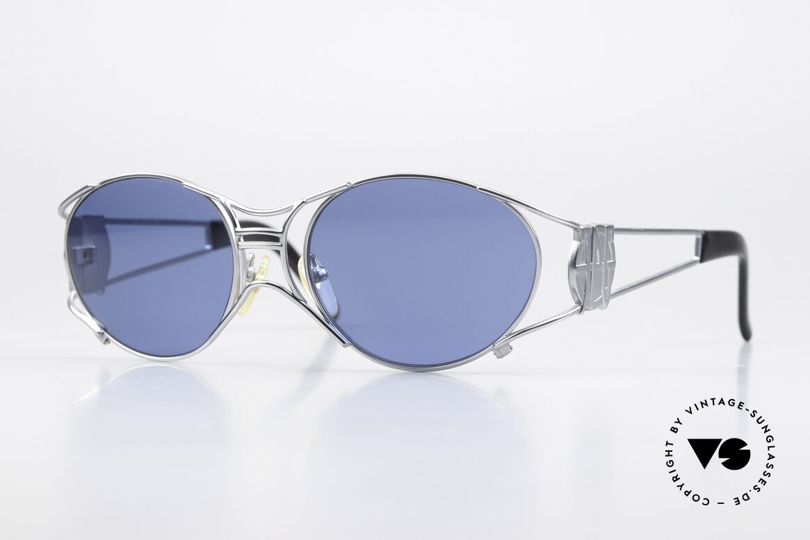 Jean Paul Gaultier 58-6101 JPG Steampunk Sunglasses, mechanical / industrial frame construction from '97, Made for Men and Women