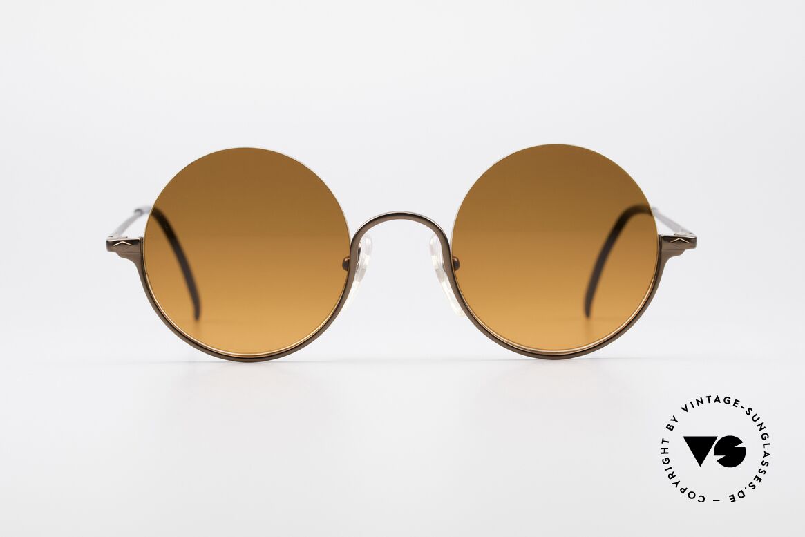 Jean Paul Gaultier 55-7163 Round Vintage Sunglasses, round 1990's sunglasses by Jean Paul Gaultier, Made for Men and Women