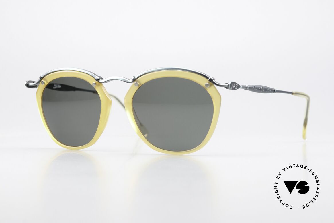 Jean Paul Gaultier 56-1273 Panto Style Sunglasses 90's, noble vintage sunglasses by Jean Paul Gaultier, Made for Men and Women