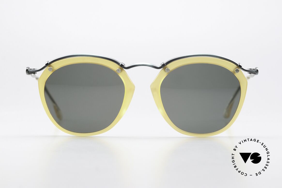 Jean Paul Gaultier 56-1273 Panto Style Sunglasses 90's, Gaultiers interpreation of a "panto sunglasses", Made for Men and Women