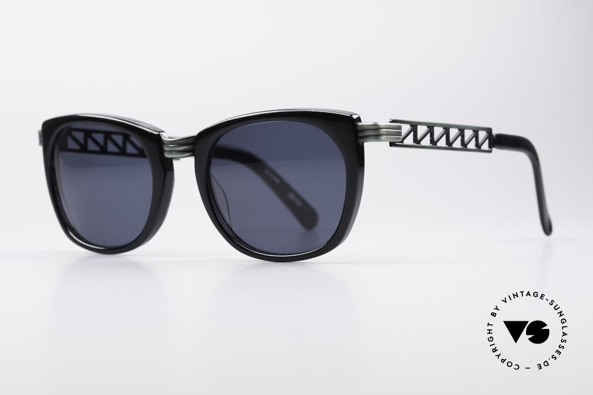 Jean Paul Gaultier 56-0272 Steampunk 90's Sunglasses, "rusty green" finish and dark blue sun lenses, Made for Men and Women
