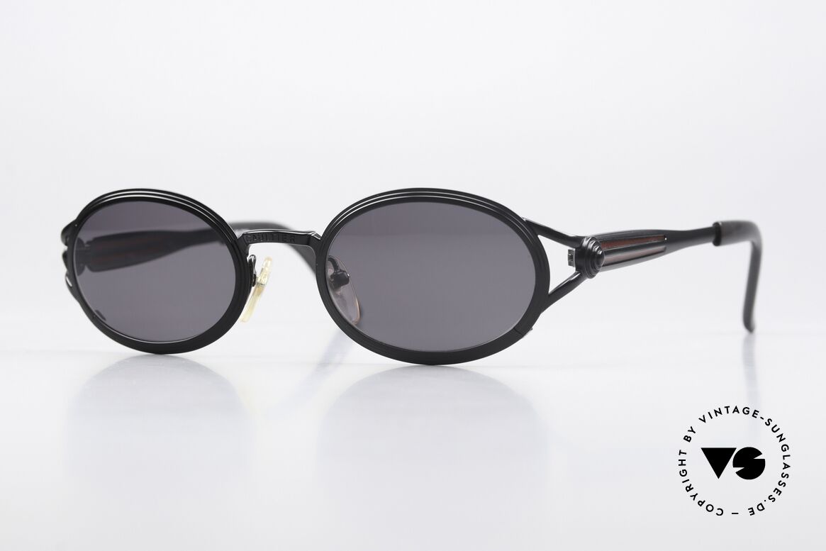 Jean Paul Gaultier 56-7114 Oval Steampunk Sunglasses, so called 'Steampunk shades' these days (true rarity), Made for Men and Women