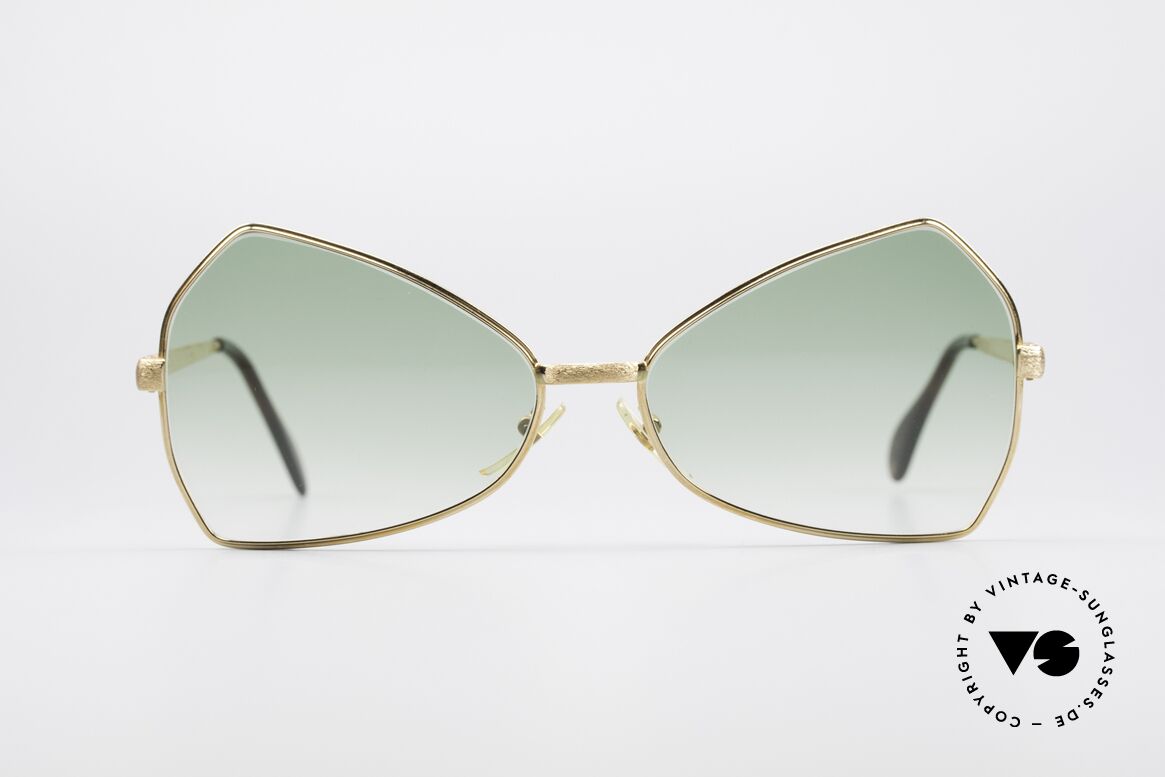 Hampel 6210 Pucci Butterfly 70's Sunglasses, rare vintage designer sunglasses shaped like a butterfly, Made for Women