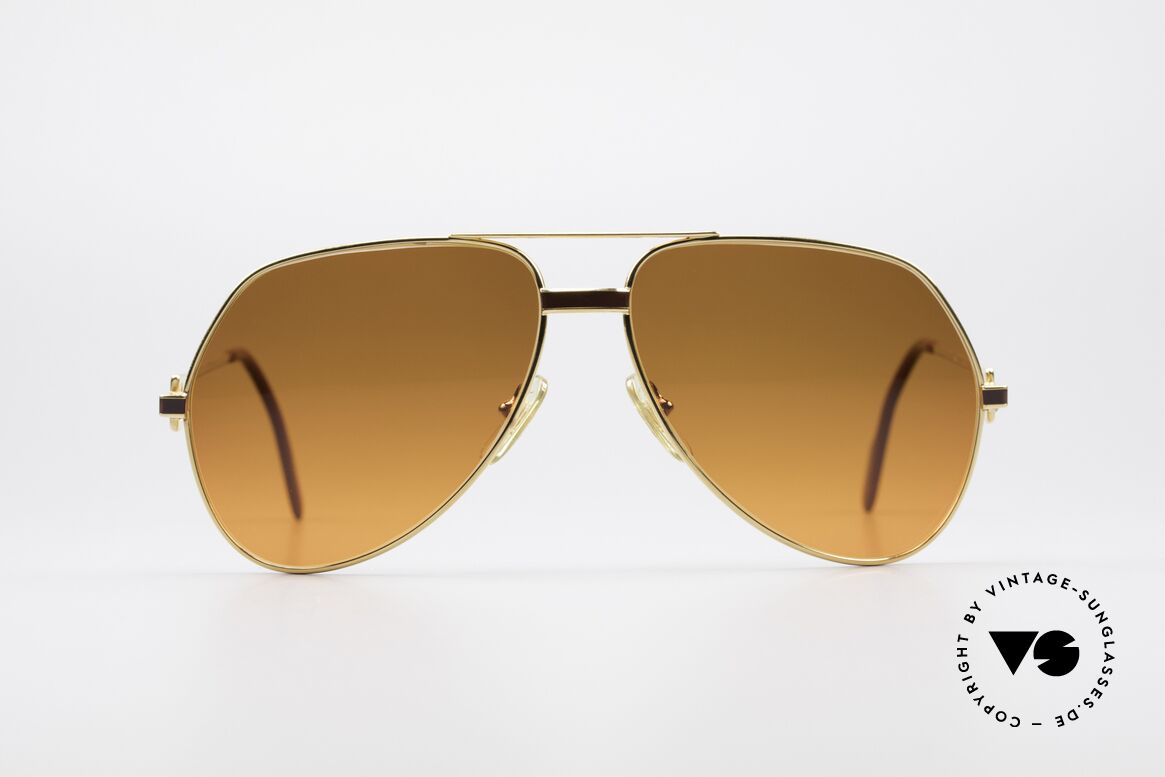 Cartier Vendome Laque - L Luxury 80's Aviator Sunglasses, mod. "Vendome" was launched in 1983 & made till 1997, Made for Men and Women