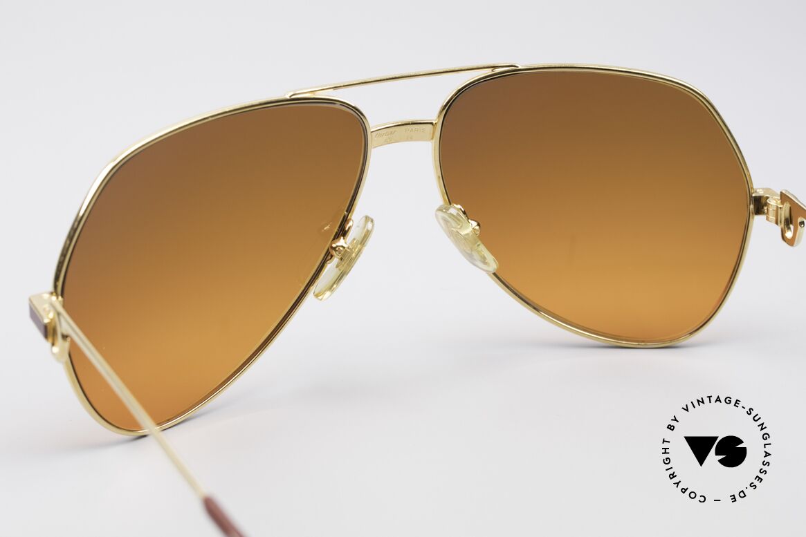 Cartier Vendome Laque - L Luxury 80's Aviator Sunglasses, with extremely RARE customized sun lenses (100% UV), Made for Men and Women