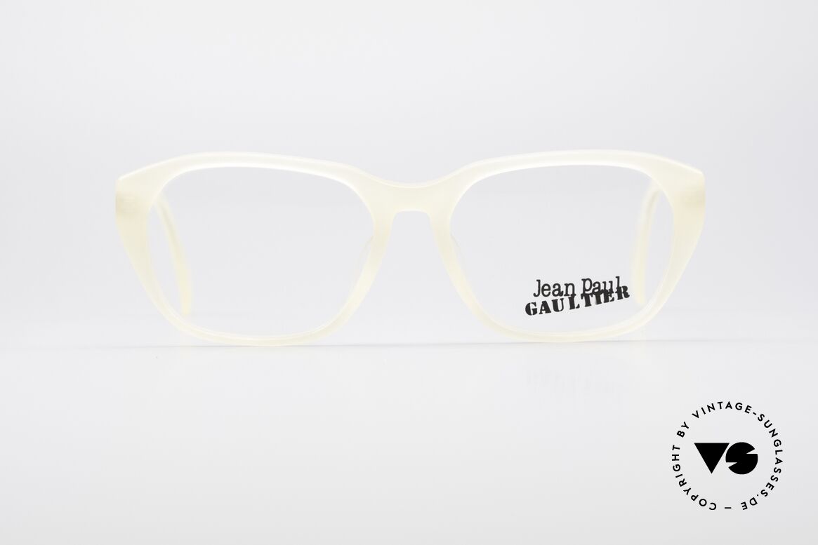 Jean Paul Gaultier 55-1071 Translucent Vintage Frame, 1990s vintage designer eyeglasses by Jean P. Gaultier, Made for Men and Women