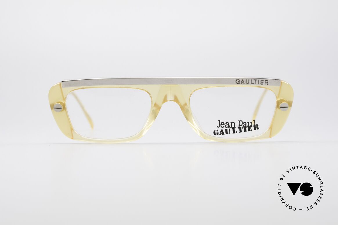 Jean Paul Gaultier 55-0771 Striking Vintage JPG Frame, sturdy frame with great combination of materials, Made for Men and Women