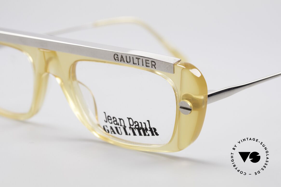 Jean Paul Gaultier 55-0771 Striking Vintage JPG Frame, unworn (like all our old 90's JP Gaultier eyewear), Made for Men and Women