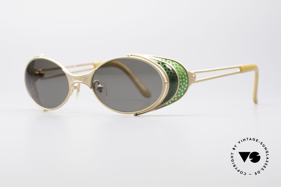 Jean Paul Gaultier 56-7109 Steampunk Sunglasses, many very interesting "retro-futuristic" frame elements, Made for Men and Women