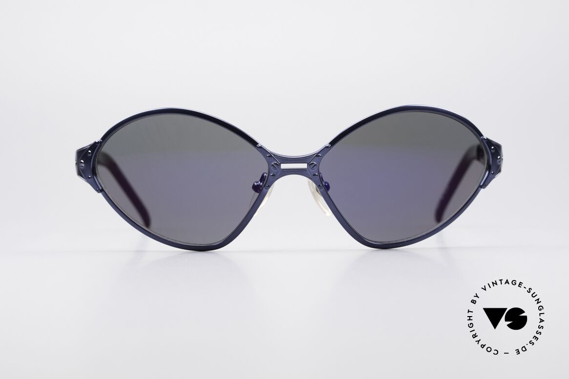 Jean Paul Gaultier 58-6111 Futuristic Sunglasses, futuristic Jean Paul Gaultier 90's designer shades, Made for Men and Women