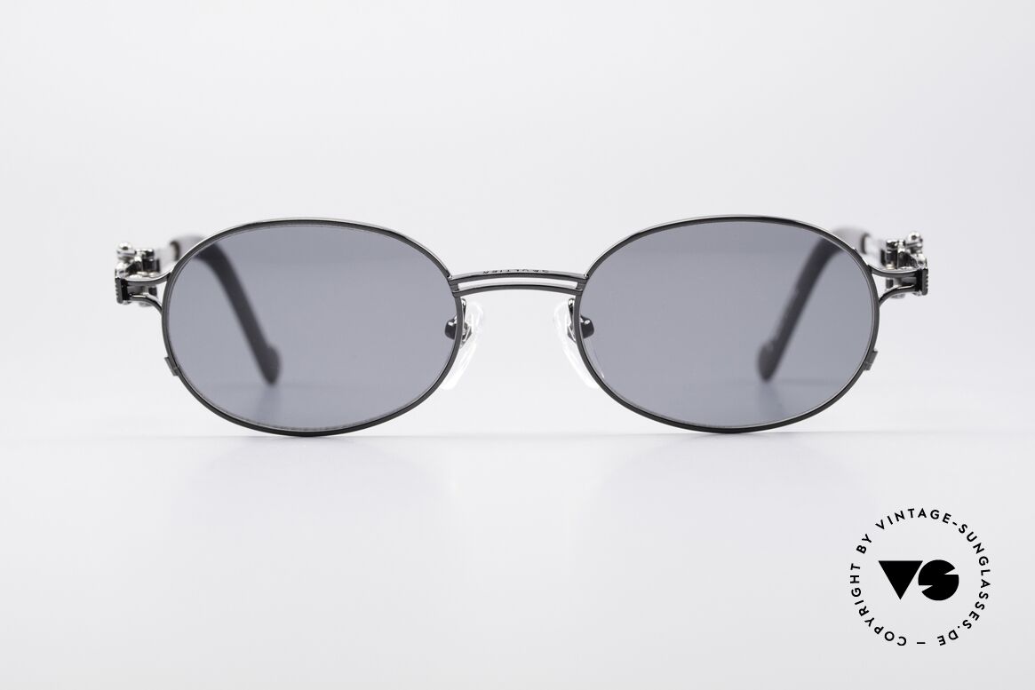 Jean Paul Gaultier 56-0020 Oval Belt Buckle Frame, vintage Jean Paul Gaultier sunglasses from 1996, Made for Men