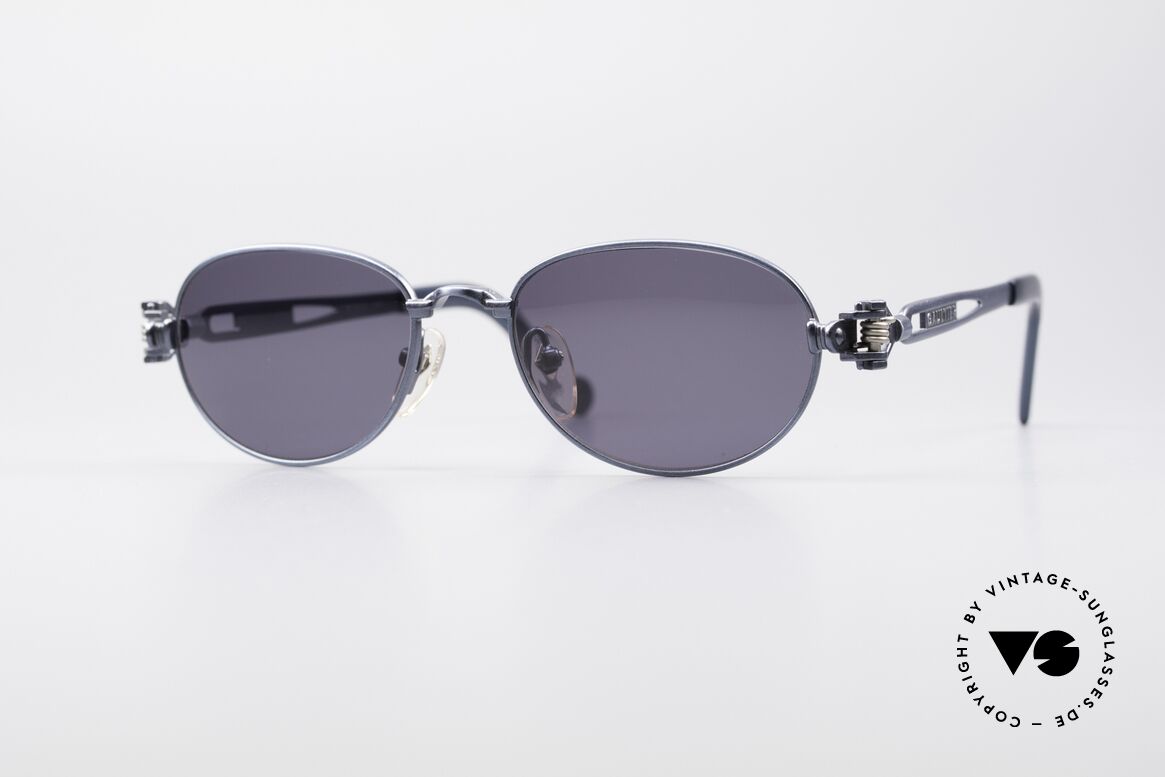 Jean Paul Gaultier 56-8102 Oval Industrial Sunglasses, interesting vintage Jean Paul Gaultier sunglasses, Made for Men and Women