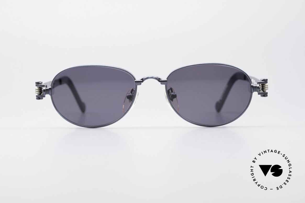 Jean Paul Gaultier 56-8102 Oval Industrial Sunglasses, interesting vintage Jean Paul Gaultier sunglasses, Made for Men and Women