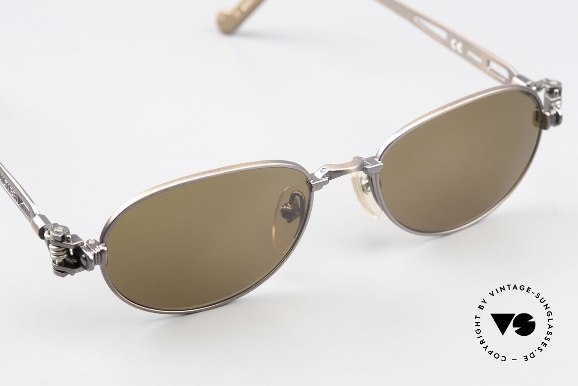 Jean Paul Gaultier 56-8102 Oval Steampunk Sunglasses, never worn (like all our JPG Steampunk sunglasses), Made for Men and Women
