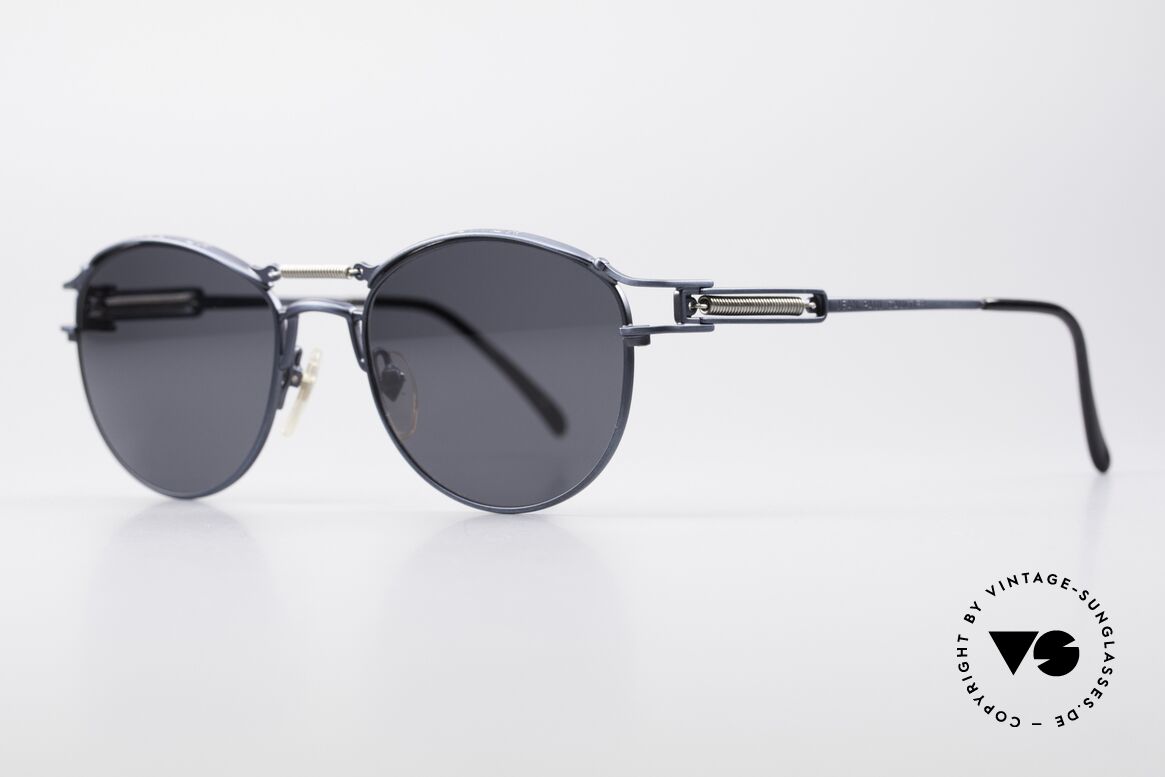 Jean Paul Gaultier 56-5107 Panto Designer Sunglasses, spring-loaded bridge and temples; just ingenious!, Made for Men and Women