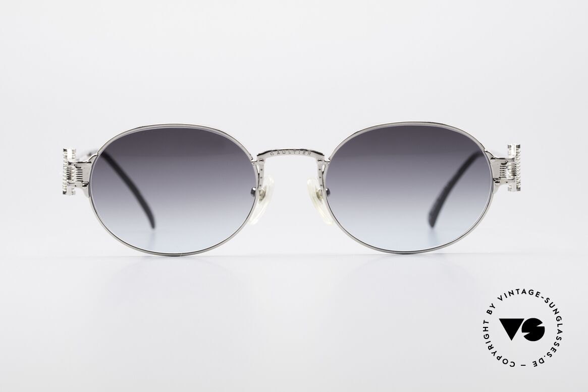 Jean Paul Gaultier 55-5110 Extraordinary Vintage Frame, extraordinary Jean Paul Gaultier 90's sunglasses, Made for Men and Women