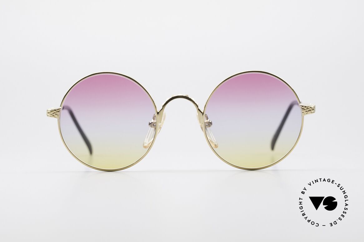 Jean Paul Gaultier 55-9671 Gold Plated Round Frame, round Jean Paul Gaultier designer sunglasses, Made for Men and Women Jean Paul Gaultier 55-9671 Gold Plated Round Frame, round Jean Paul Gaultier designer sunglasses, Made for Men and Women