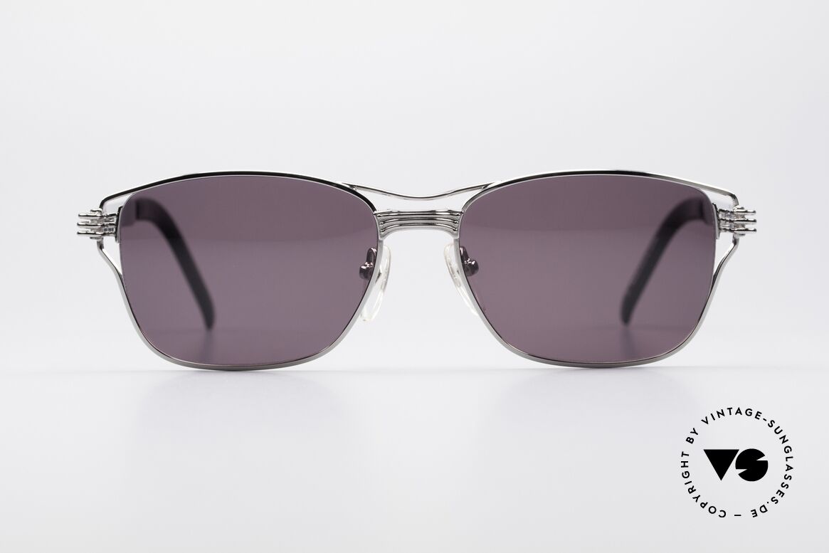 Jean Paul Gaultier 56-4173 Striking Square Sunglasses, mechanical / industrial design (distinctive JPG), Made for Men