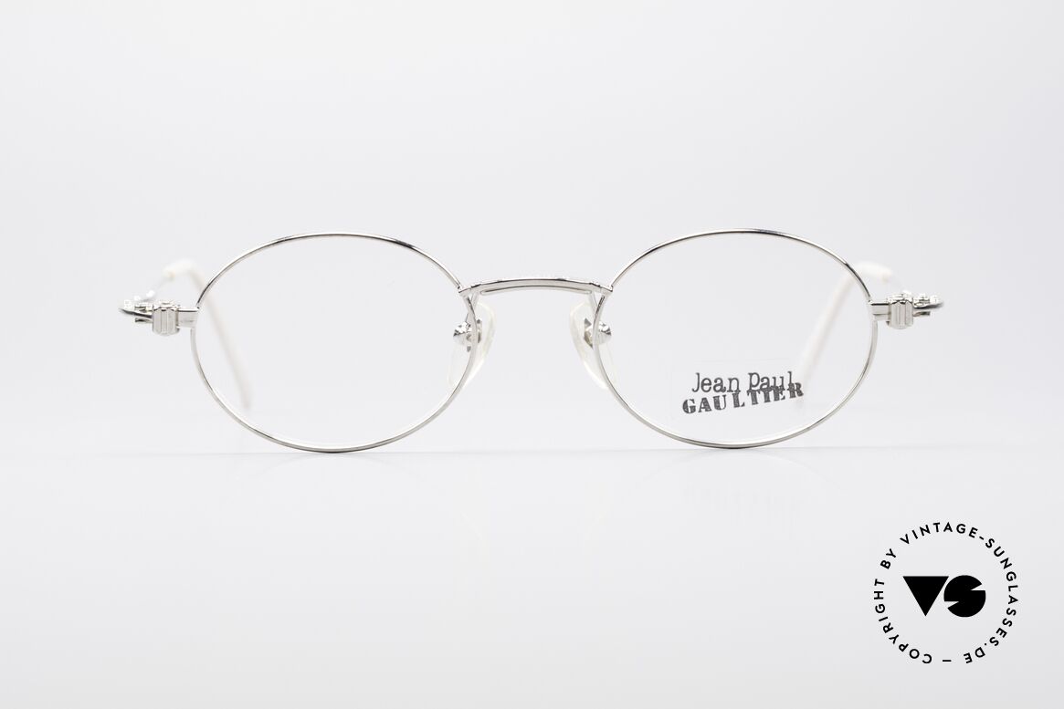 Jean Paul Gaultier 55-6105 Oval Vintage Eyeglasses, oval vintage glasses by Jean Paul Gaultier from 1997, Made for Men and Women Jean Paul Gaultier 55-6105 Oval Vintage Eyeglasses, oval vintage glasses by Jean Paul Gaultier from 1997, Made for Men and Women