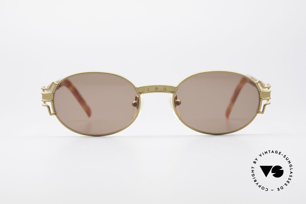 Jean Paul Gaultier 58-5105 Oval Designer Sunglasses, oval vintage 90s designer sunglasses by Gaultier, Made for Men and Women