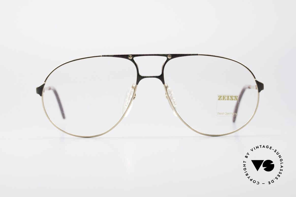 Zeiss 5893 80's Oversized Eyeglasses, 80's designer eyeglasses by Zeiss, West Germany, Made for Men