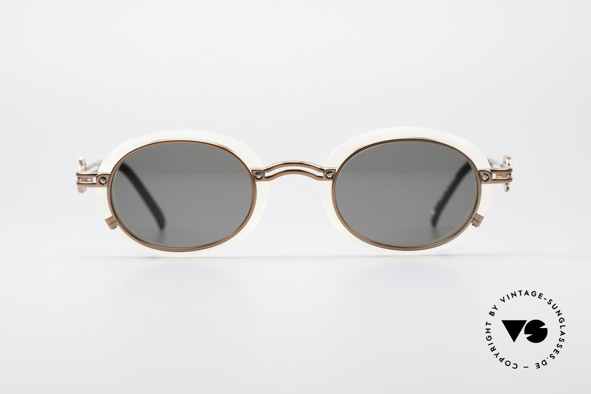 Jean Paul Gaultier 58-5201 Rare Sunglasses Steampunk, fantastic Jean Paul GAULTIER vintage sunglasses, Made for Men and Women